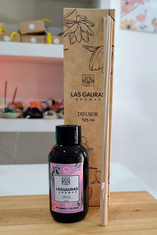 Difusor con Varillas Naturales y Caja 125ml